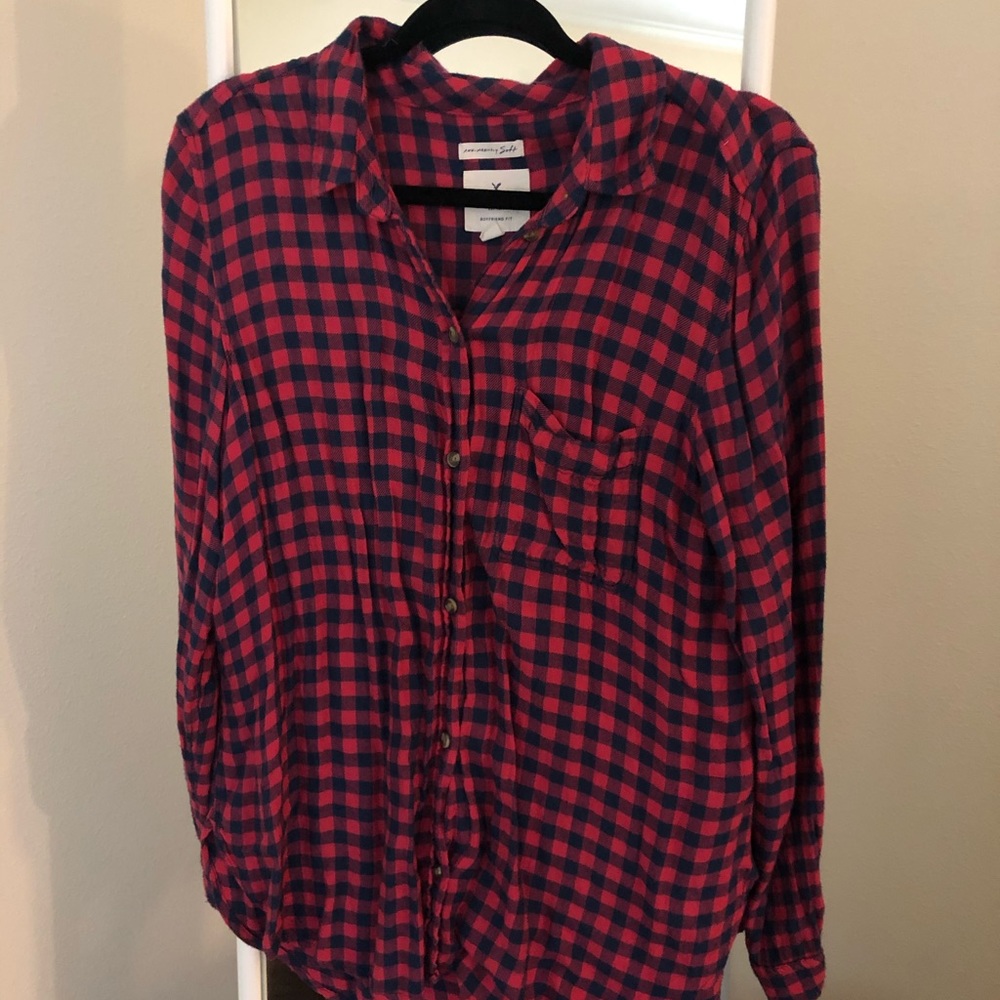 American Eagle Ahmazingly Soft Boyfriend Fit Shirt